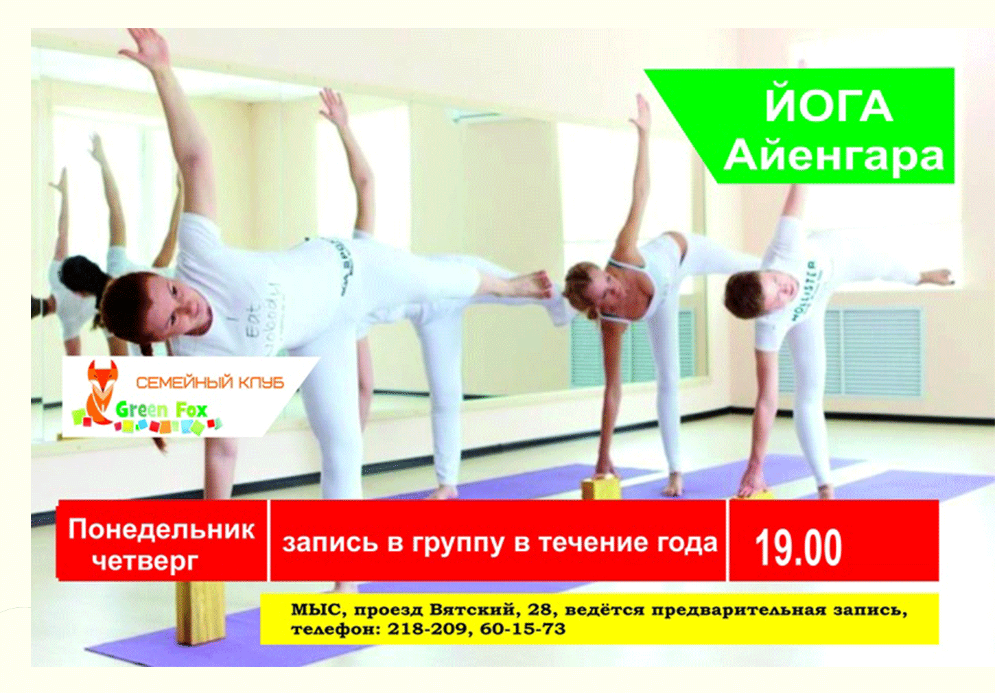 Йога Айенгара 55+